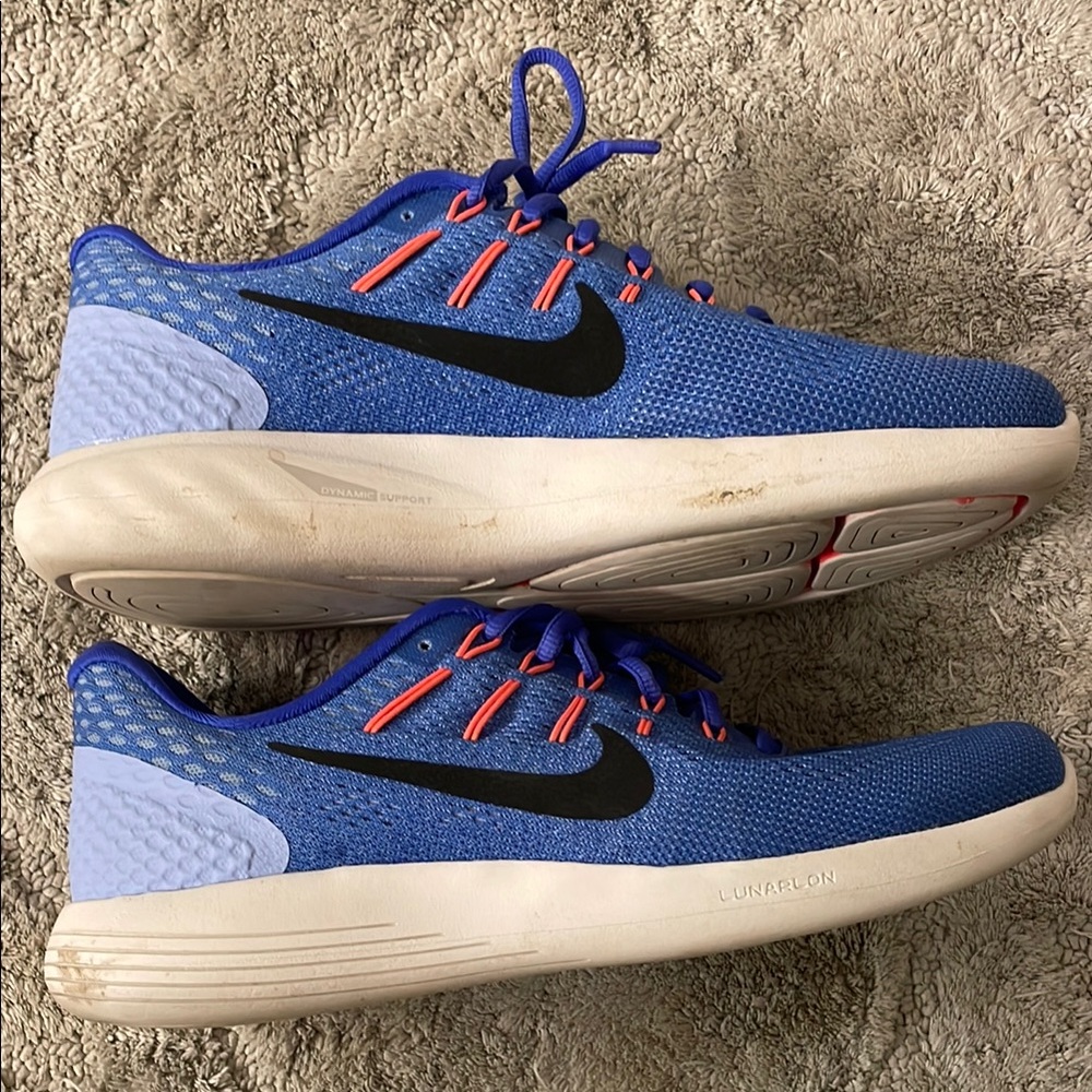 Nike Blue and Pink Athletic Sneakers